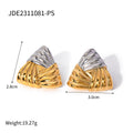 Gold-Plated Star Pearl Stainless Steel Stud Earrings — material detail