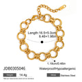 Gold-Plated Cubic Zirconia Stainless Steel Bracelet — Curated Style — jewelry construction