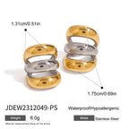 Stainless Steel Color Matching Ear Clip No Hole Earrings Ear Jewelry Earrings