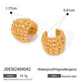 18K Gold-Plated Stainless Steel Minimalist Ear Cuff Earrings — alternate product view — jewelry finish and design detail