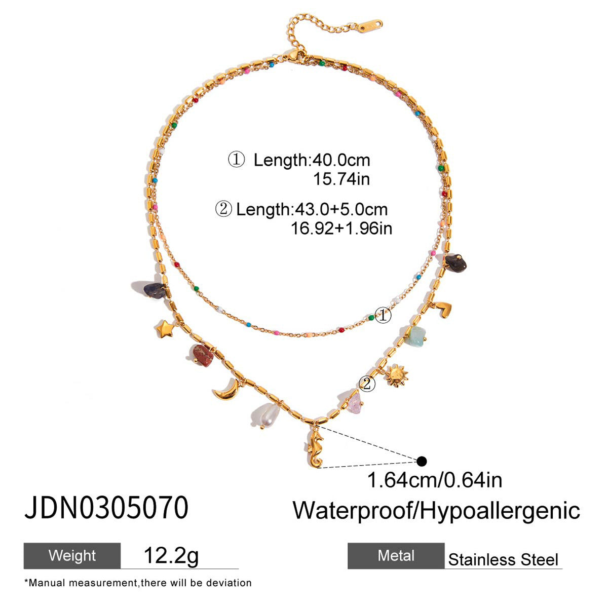 Pearl Necklace Collarbone Chain Jewelry for Women Non-Fading