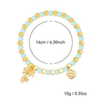 CYB0229 Copper plating4k Gold Bracelet Bohemian Beach Coconut Tree Beads