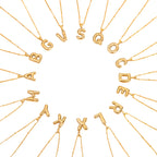 Stainless Steel Letter Necklace Pendant Necklace Jewelry Collarbone Chain