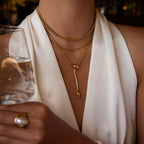 Zircon Snake Necklace Necklace Stainless Steel Collarbone Chain Jewelry