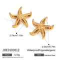 Gold-Plated Stainless Steel Seashell Necklace — close-up detail — jewelry finish and design detail