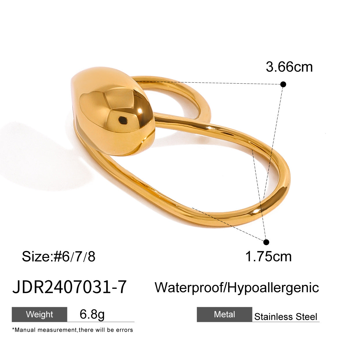 Earrings and Ear Jewelry18K Gold non-fading earrings stainless steel jewelry