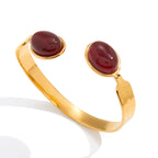 Agate Bracelet Non-Fading Gold Bangle Stainless Steel Jewelry bracelet