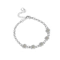 Silver-Plated Brass Minimalist CZ Bracelet for private-label fashion jewelry buyers