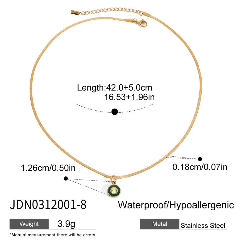 Multi-layer Stacked Necklace Collarbone Chain Stainless Steel Jewelry Non-fading