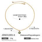 Multi-layer Stacked Necklace Collarbone Chain Stainless Steel Jewelry Non-fading