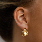 Stainless Steel c Shaped Earrings Non-Fading Ear Jewelry Accessories for Women