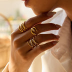 Original design jewelry stainless steel ring non-fading accessory rings