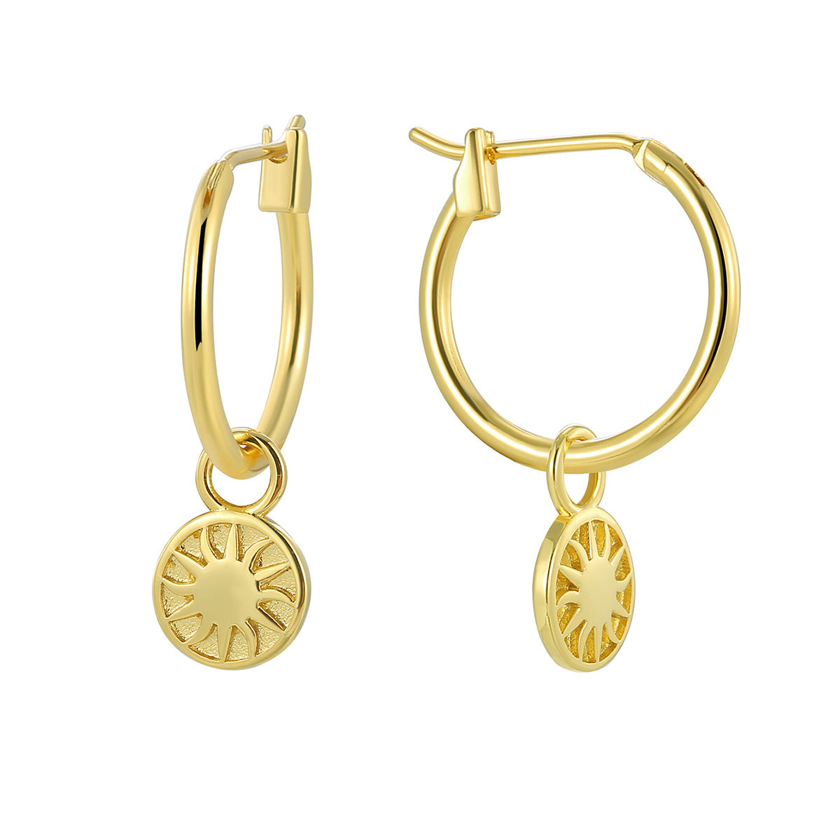 E0801 New Fashion Jewelry Gold-Plated Vintage Earrings for Women Simple Sun Drop Earrings