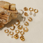 2H Stainless Steel Earrings Pearl Earrings Women's Design Accessories