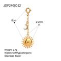 Gold-Plated Stainless Steel Pendant Necklace — Luminous Finish — additional product detail 30 — jewelry finish and design detail