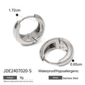 18K Gold-Plated Stainless Steel Hoop Earrings — Timeless Profile — alternate product view — jewelry finish and design detail