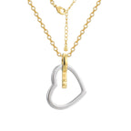 CYN0247 Heart Necklace Heart Key Pendant Necklace