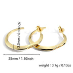 Vintage Circle Cubic Zirconia 925 Sterling Silver Stud Earrings — earring silhouette