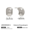 Gold-Tone Stainless Steel Earrings — Clean-Lined Style styled for independent jewelry boutiques