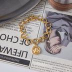 2H Original Coin Series Bracelet Retro Jewelry Non-Fading Stainless Steel Jewelry for Women