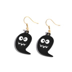 E0255 Halloween Creative Funny Ghost Cartoon Earrings Funny Expression Gold-plated Ear Hooks