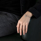 B0010 Wishing Coin Letter Couple Bracelet gold Chain Simple Gold Coin Bracelet