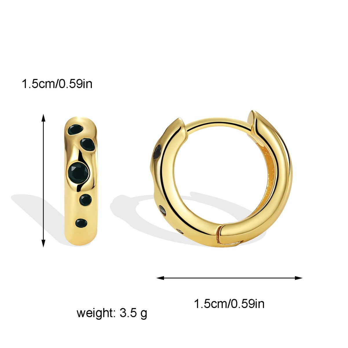 E0474 Design Leopard Print Earrings for Women, Brass Gold-Plated Round Fashion Hoop Earrings