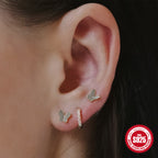 925Sterling Silver Mini Geometric Butterfly Earrings Earrings Earrings Set Hot Selling Earrings for Women