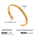 Gold-Plated Wave Cuff Stainless Steel Bracelet — jewelry construction
