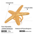 Stainless Steel Ring in Gold-Plated — Easy-Layering Style — additional design view — jewelry finish and design detail