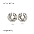 18K Gold-Tone Openwork Ear Cuff Stainless Steel Earrings with gold-tone stainless steel construction