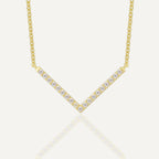 Gold-Plated 925 Sterling Silver Geometric Pendant Necklace — front view