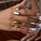 Non-Fading Jewelry Ring rings18k Gold Stainless Steel Jewelry