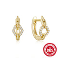 Sterling Silver Zircon Chain Ear Clips 5A — collection product image 06