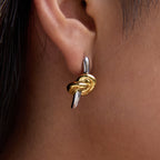 Original Knot Design Stainless Steel Earrings Non-Fading Jewelry for Women