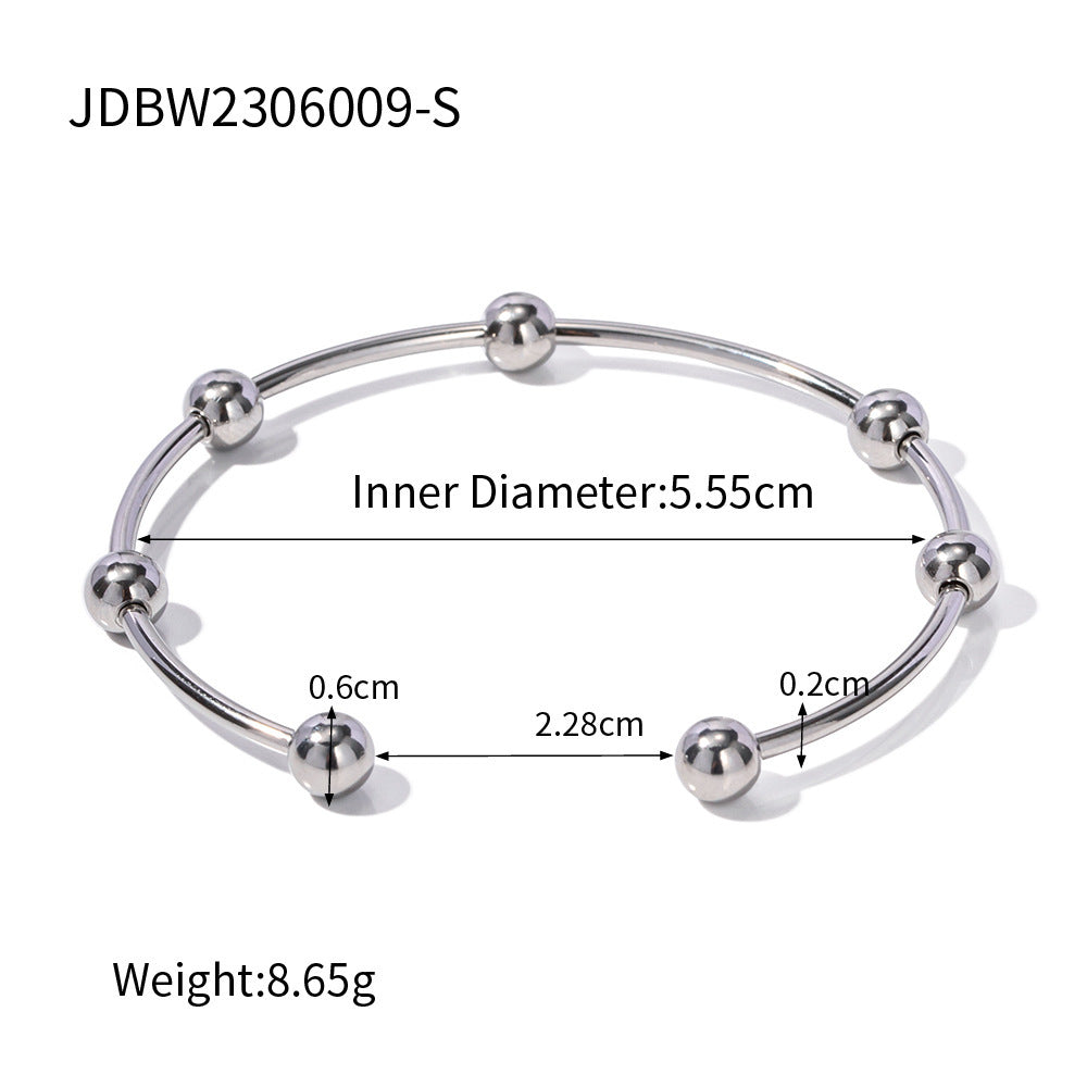 Stainless Steel Open Bracelet Non-Fading Jewelry Bangle