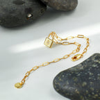 B0062 Foreign Trade Accessories Gold Lock Bracelet for Women gold Minimalist Style Source