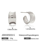 Geometric Earrings Classic Studs Stainless Steel Jewelry for Women Non-Fading Ear Accessories