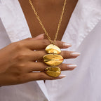 2H Irregular Pendant Earrings Necklace Non-Fading Ear Jewelry Stainless Steel Accessories