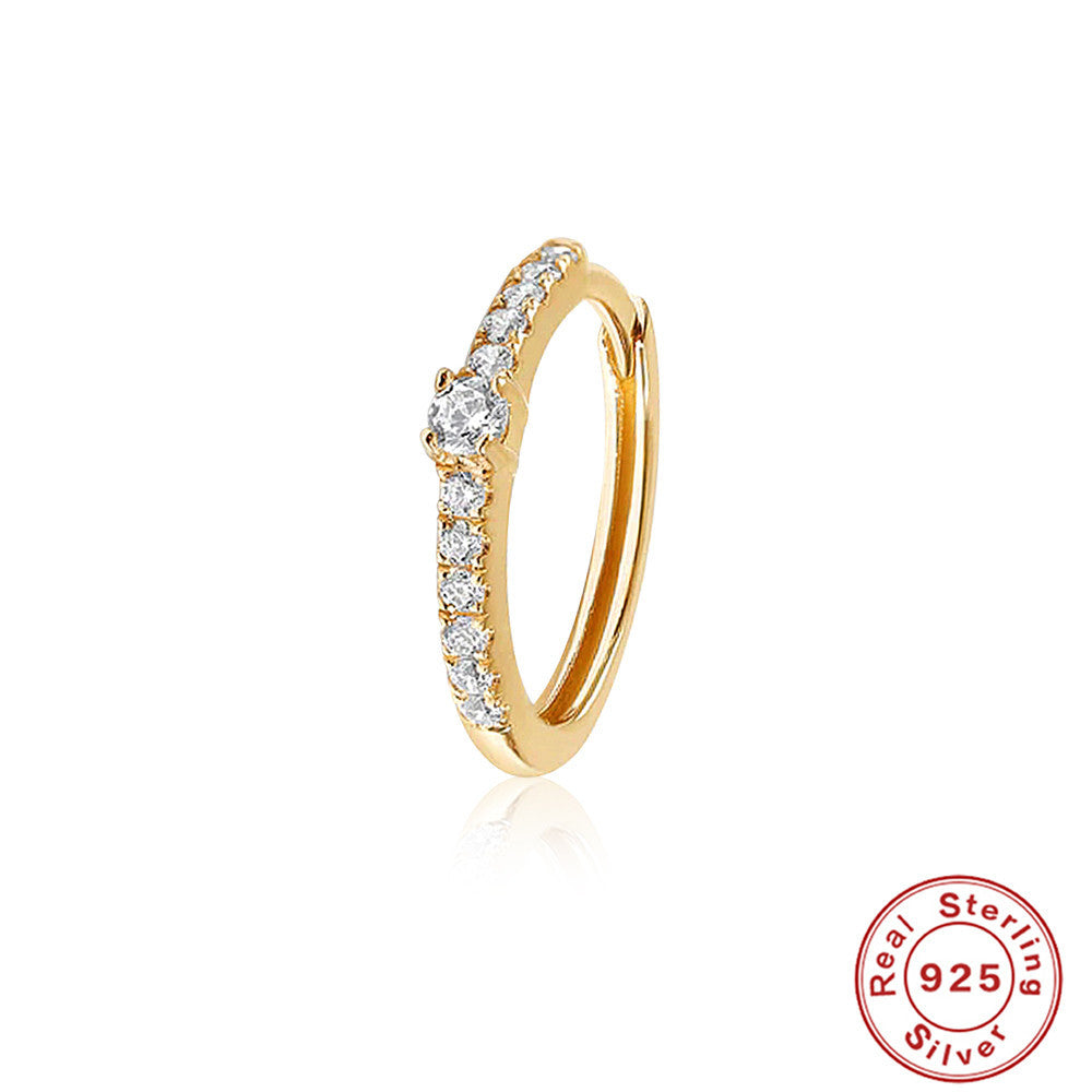 S925Sterling Silver Classic Super Sparkling Diamond Earrings Earrings Trendy Earrings