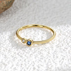 R0234Hot Sale Simple Inlaid Diamond Copper Zircon Joint Ring for Women Layered Wear
