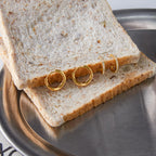 2H Earrings Hoops Non-Fading Ear Clips18k Stainless Steel Ear Jewelry