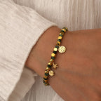 B0258Vintage Handmade Swirl Starfish Beaded Bohemian Bracelet