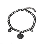 B0039 Trendy Gender-Neutral Bracelet Brass Gold-Plated Hip-Hop Style Skull Design