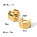 Geometric Sculptural 18K Gold-Plated Stainless Steel Ear Cuff Earrings — jewelry construction