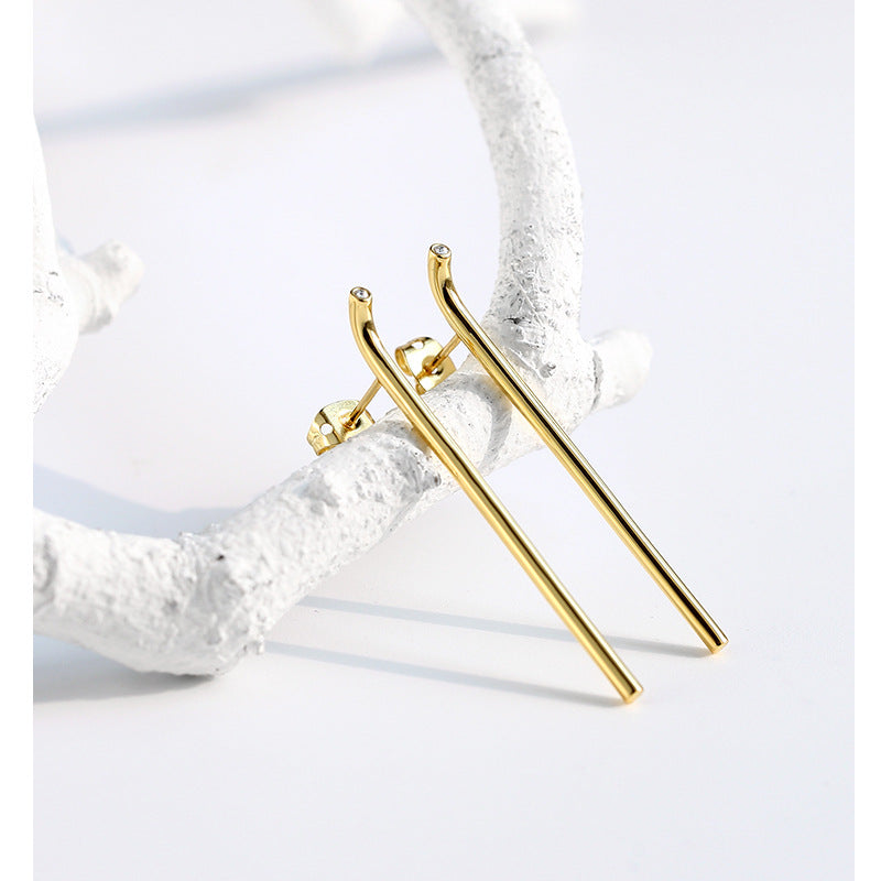 925Silver Needle Earrings for Women2020New Trendy Long Earrings Jewelry