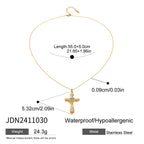 Stainless Steel Cross Necklace Jewelry Non-Fading Necklace