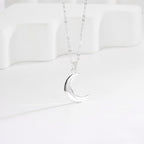 S925 Silver Irregular Moon Necklace For Women Collarbone Chain Choker