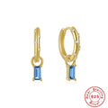 Square Hoop 925 Sterling Silver Earrings — wearable scale detail — jewelry finish and design detail