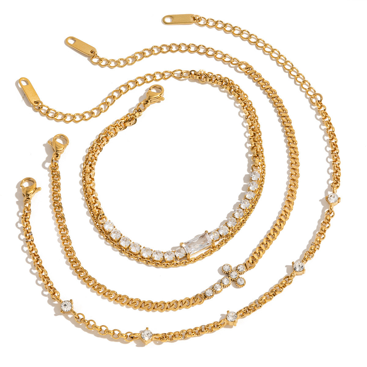 Zircon Bracelet Stainless Steel Jewelry Girls Jewelry